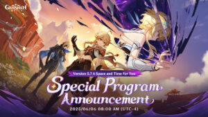 พบกับพรีวิวโปรแกรมพิเศษ Genshin Impact เวอร์ชัน 5.7 วันที่ 6 มิถุนายนนี้ 19.00 น.