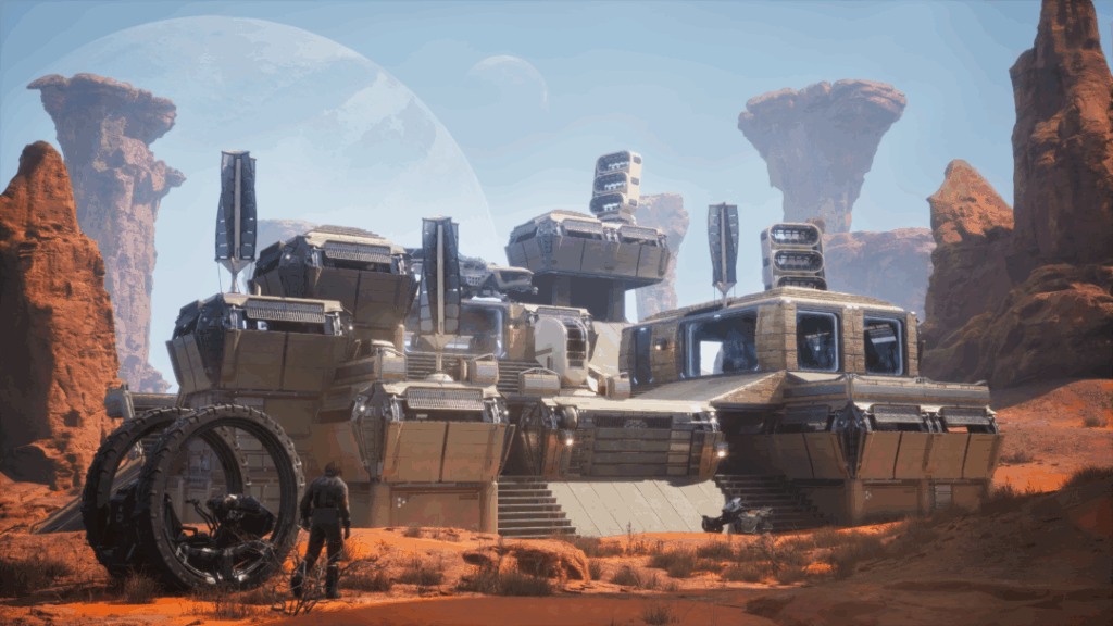 Dune: Awakening เปิดโลกใหม่บน Arrakis สัมภาษณ์พิเศษกับทีมพัฒนาผู้อยู่เบื้องหลังอีกหนึ่งเกมฮิตของปี 2025 4 DA DLC2 Dune Man Building Pieces