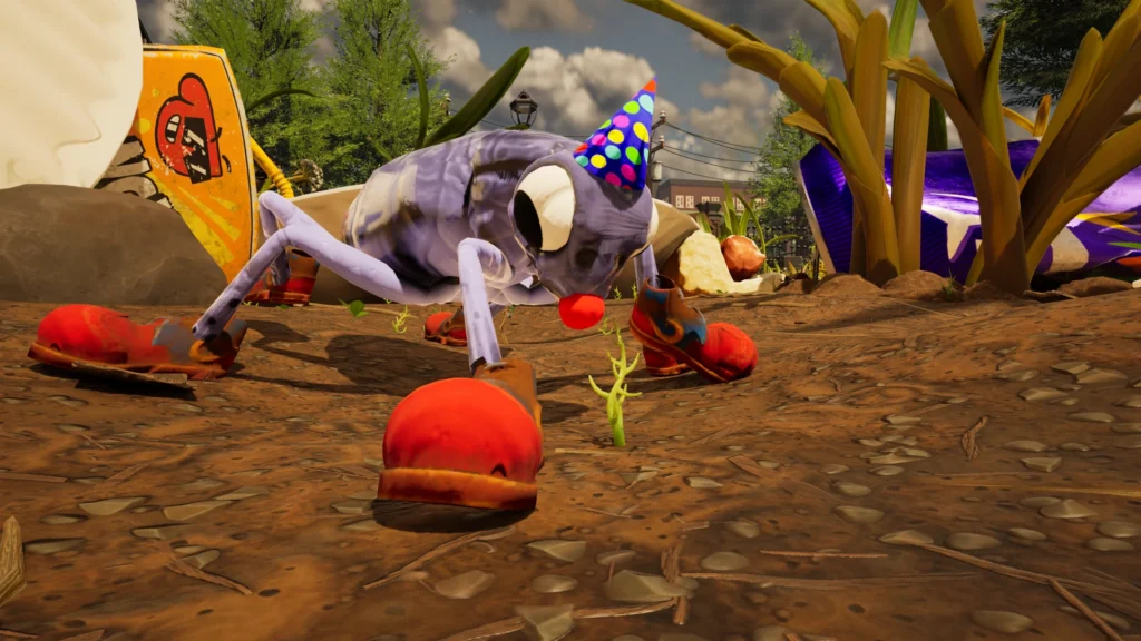 Mod ใหม่จาก Grounded 2 สำหรับคนกลัวแมลงสาบ เปลี่ยนรูปลักษณ์ให้ดูตลกมากขึ้น 2 grounded 2 early mods roach clowns 02
