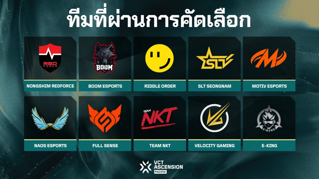 VCT Ascension Pacific Bangkok 2025 พร้อมระเบิดศึก 14 - 26 ต.ค. นี้! กรุงเทพฯ คือเวทีตัดสิน 2 ที่นั่งสุดท้ายสู่ VCT Pacific 2026 2 VCTP25 Ascension Qualified teams