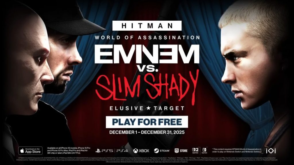เปิดตัว Elusive Target คนใหม่ กับภารกิจสังหารคนดัง Eminem VS Slim Shady ใน Hitman เดือนธันวาคมนี้ 1 HITMAN World of Assassination – Eminem vs. Slim Shady Elusive Target 0 51 screenshot
