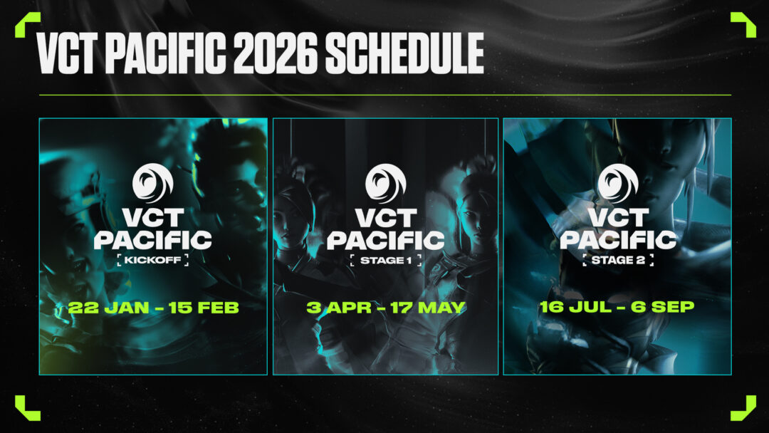 Riot Games เปิดตัวการแข่งขัน VCT Pacific 2026 แล้ว เริ่มซีซั่นใหม่ 22 มกราคมนี้ 6 Vct26 Season Primer Pacific Schedule