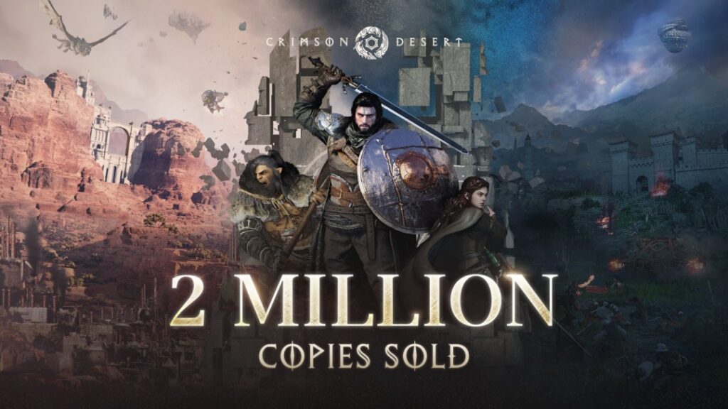 Crimson Desert กวาดยอดขายไปแล้ว 2 ล้านชุด ณ วันแรกที่เกมเริ่มวางขาย 1 Crimson Desert 2 Million