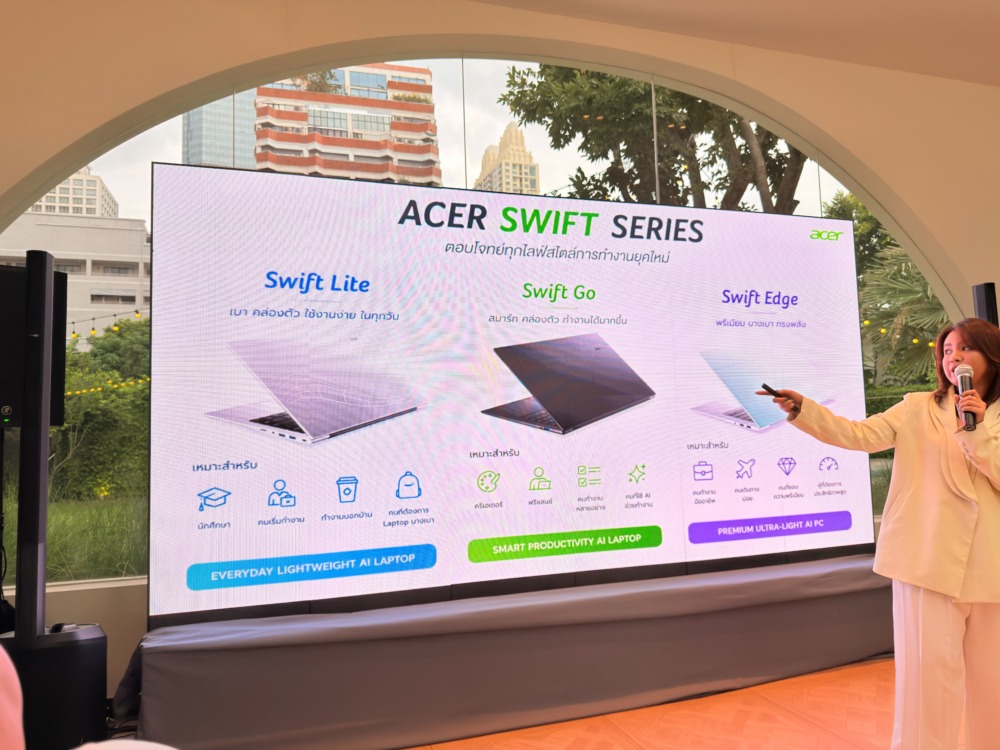 Acer เปิดตัวโน้ตบุ๊กพรีเมียม 3 รุ่น Acer Swift Go 16 AI, Acer Swift Edge 16 AI และ Acer Swift Edge 14 AI 2 Img 7533