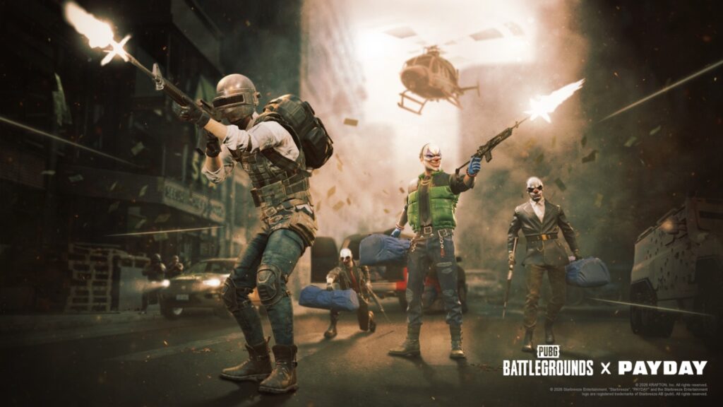 PUBG: BATTLEGROUNDS เข้าปีทองยอดคนเล่นเพิ่มไม่พัก! จัดเต็มโหมดใหม่ PAYDAY ในพับจี หยิบปืน ใส่หน้ากาก โดดร่มแล้วออกปล้นให้สิ้นซาก!