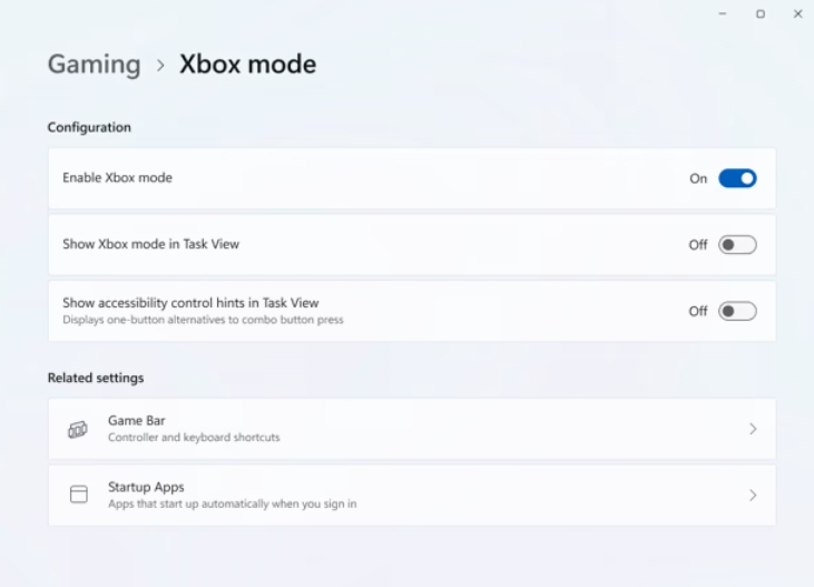 Xbox Mode