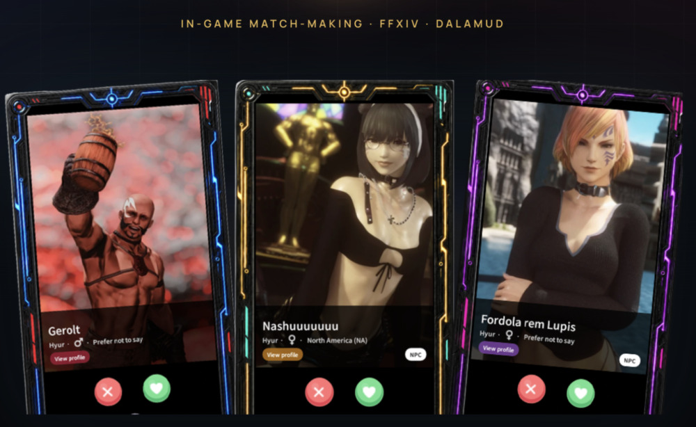 ผู้เล่น FFXIV พัฒนาปลั๊กอิน “AetherLove” เป็นทินเดอร์ให้ชาว Eorzea ได้ปัดซ้ายปัดขวา หาคู่ที่รู้ใจ