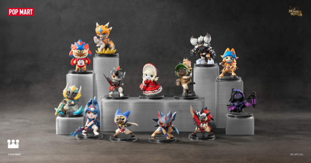 เปิดตัวฟิกเกอร์ Pop Mart ชุดใหม่ รวมเจ้าเหมียวคอสเพลย์จาก Monster Hunter