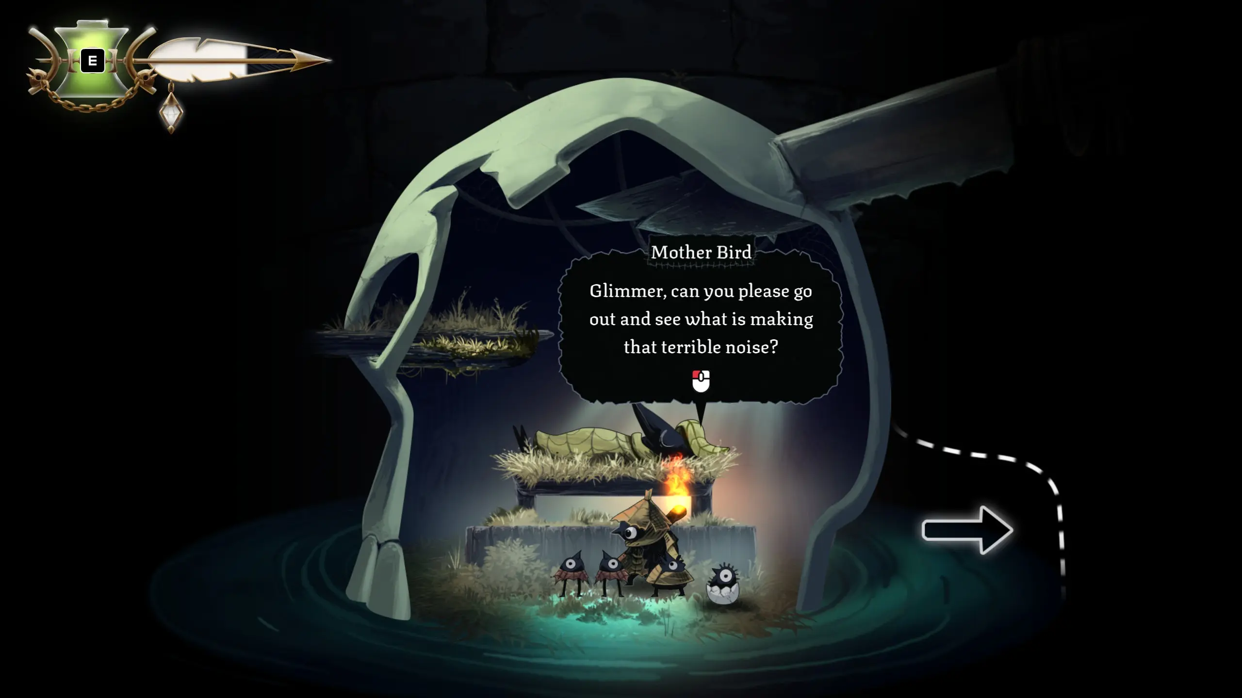 รีวิว Well Dweller - นกน้อยกับก้านไม้ขีดไฟ เกมสำหรับมือใหม่หัดเล่น Metroidvania 2 รีวิว Well Dweller