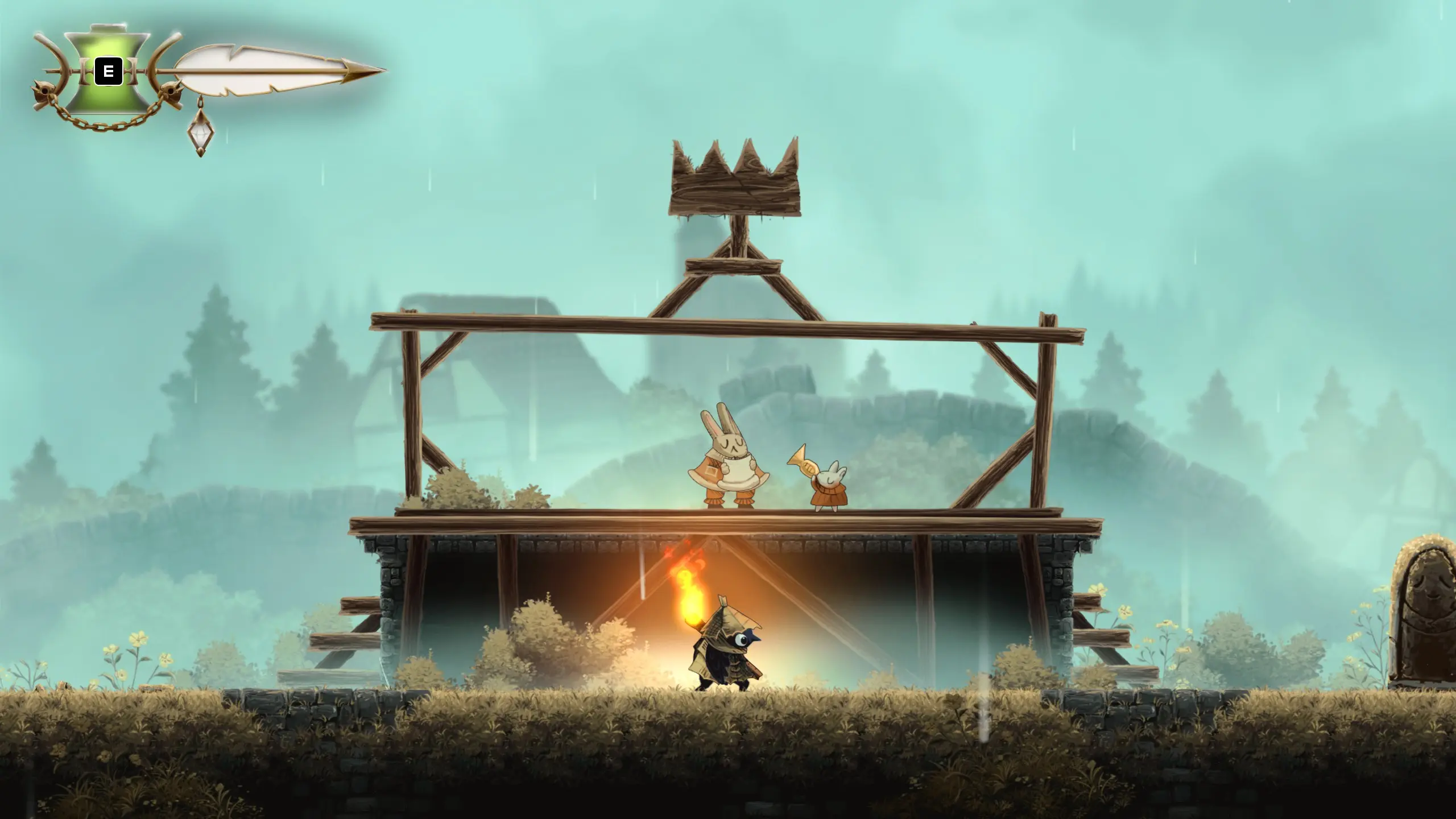 รีวิว Well Dweller - นกน้อยกับก้านไม้ขีดไฟ เกมสำหรับมือใหม่หัดเล่น Metroidvania 5 รีวิว Well Dweller