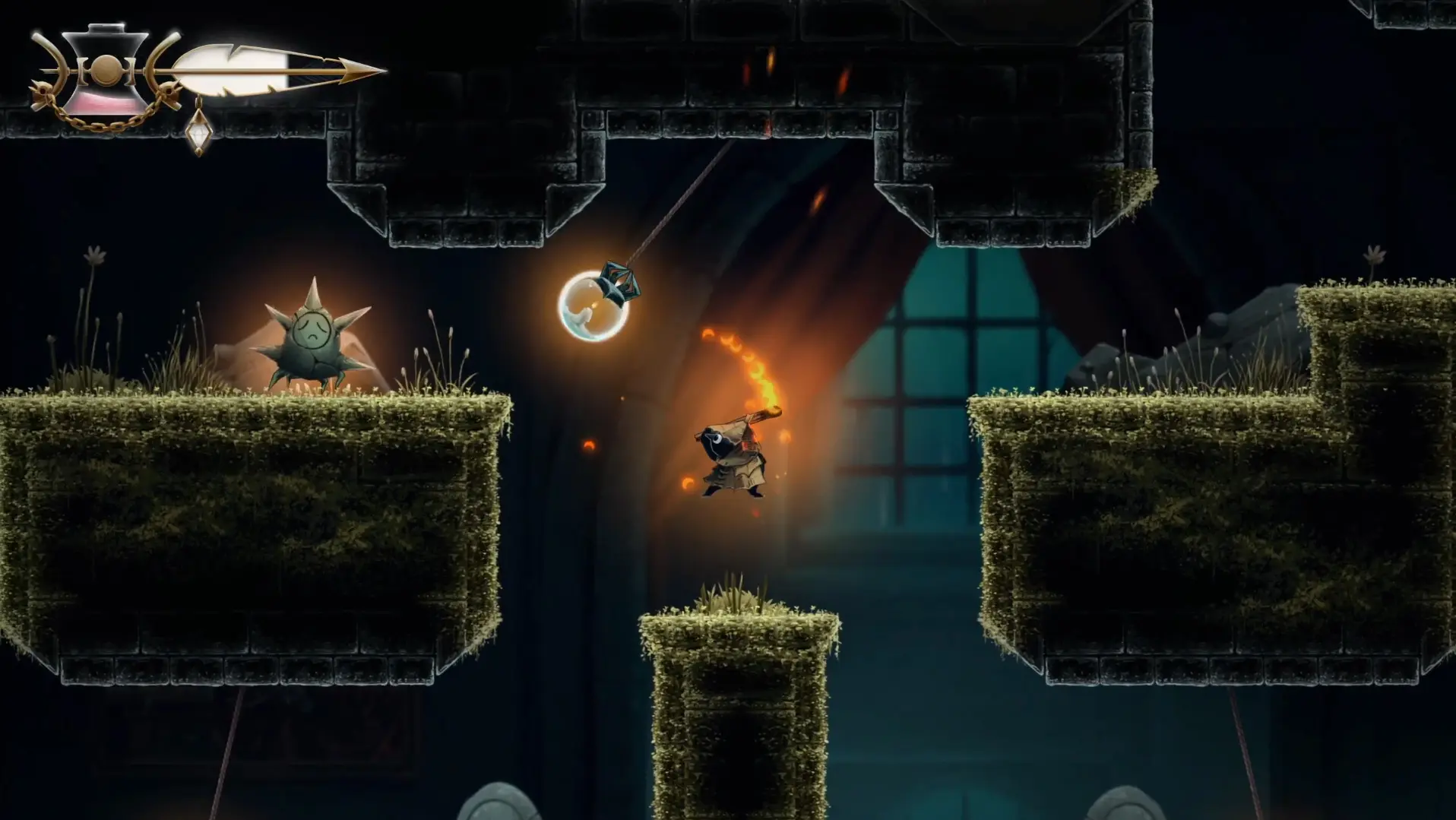รีวิว Well Dweller - นกน้อยกับก้านไม้ขีดไฟ เกมสำหรับมือใหม่หัดเล่น Metroidvania 7 รีวิว Well Dweller